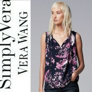 Simply Vera Vera Wang Crepe Peasant Top (NWOT!)